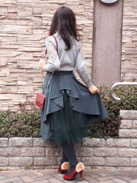 Jane Marple バックフリルスカート Jane Marple バックフリルスカート バックフリルスカート