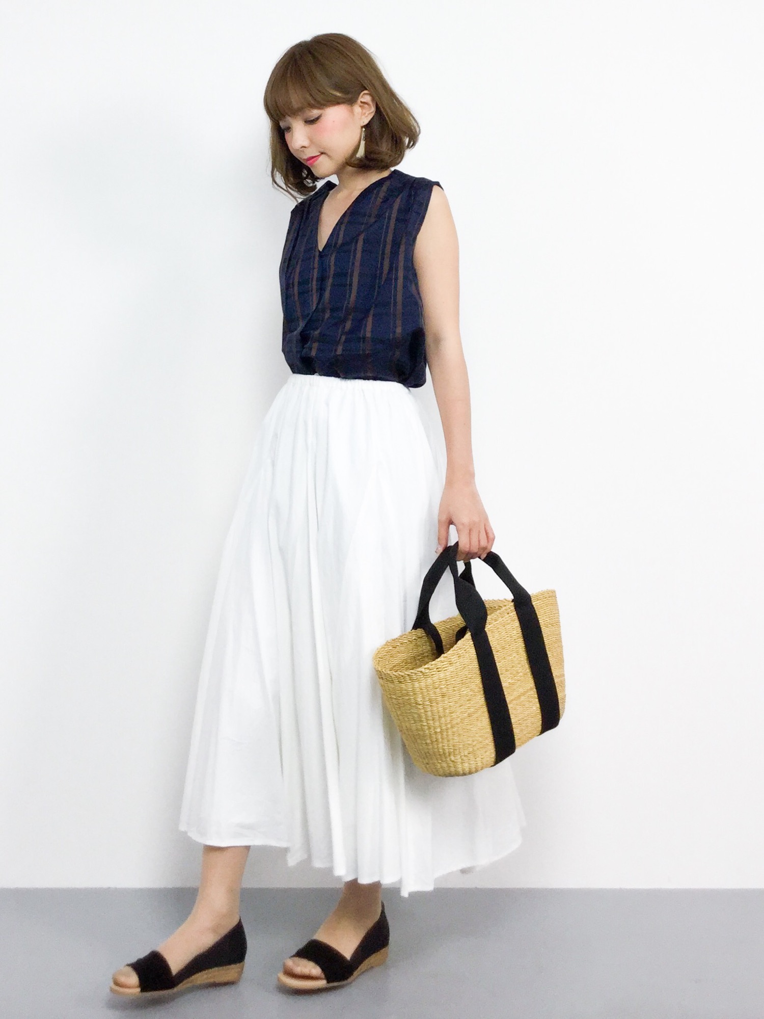 Spick & Span（スピックアンドスパン）の「チェック ギャザー 