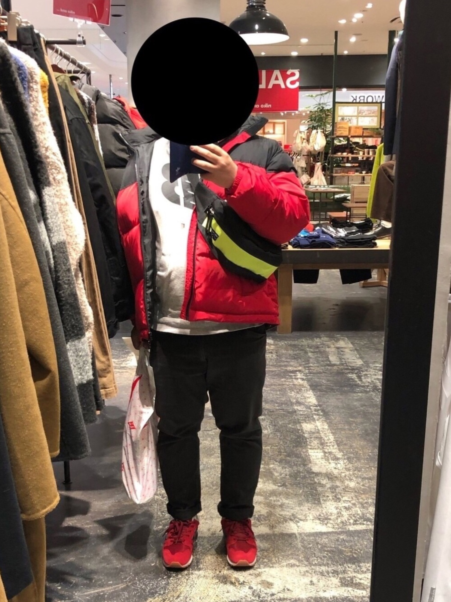 ニューバランス スウェット プルオーバー フーディ AMT81557を使った