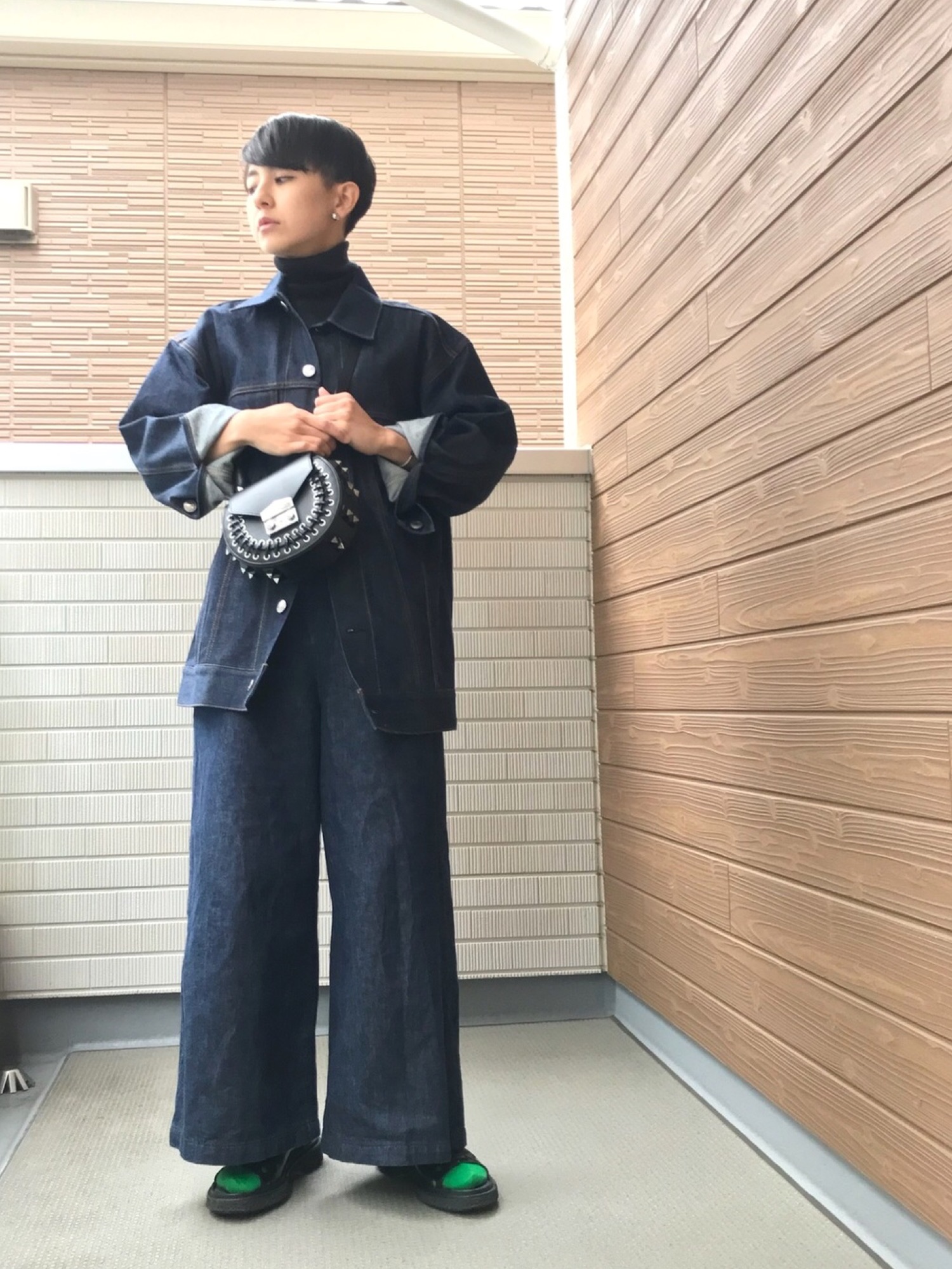 IENA（イエナ）の「デニムサロペット◇（サロペット/オーバーオール