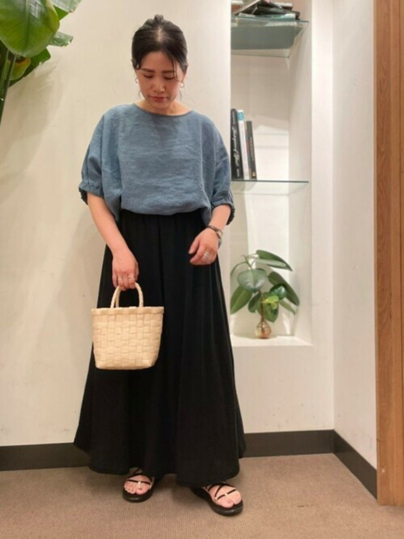 かぐれ（カグレ）の「リネンギャザーワイドプルオーバー（シャツ