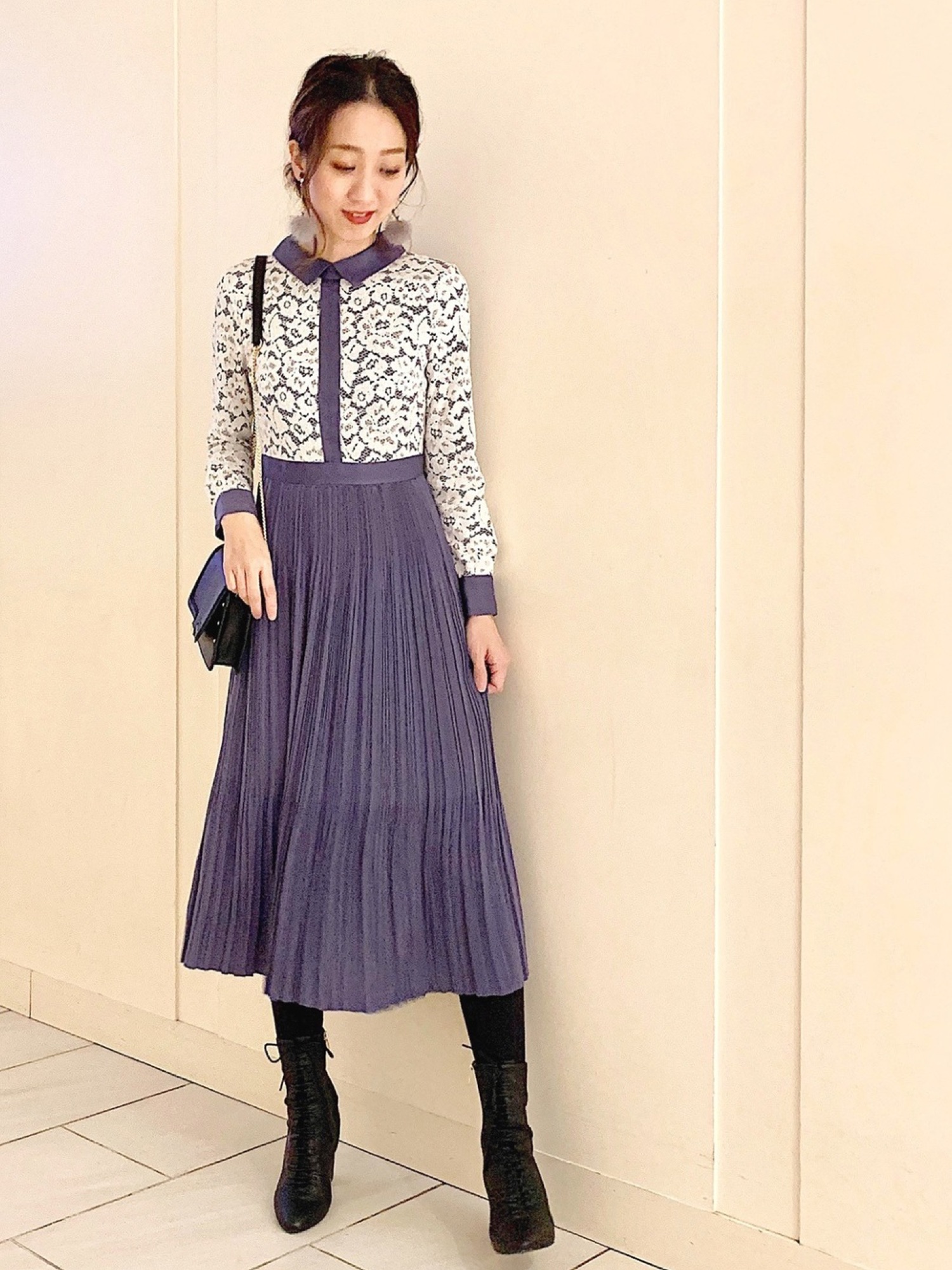JILL STUART（ジルスチュアート）の「◇アニー襟付ワンピース 