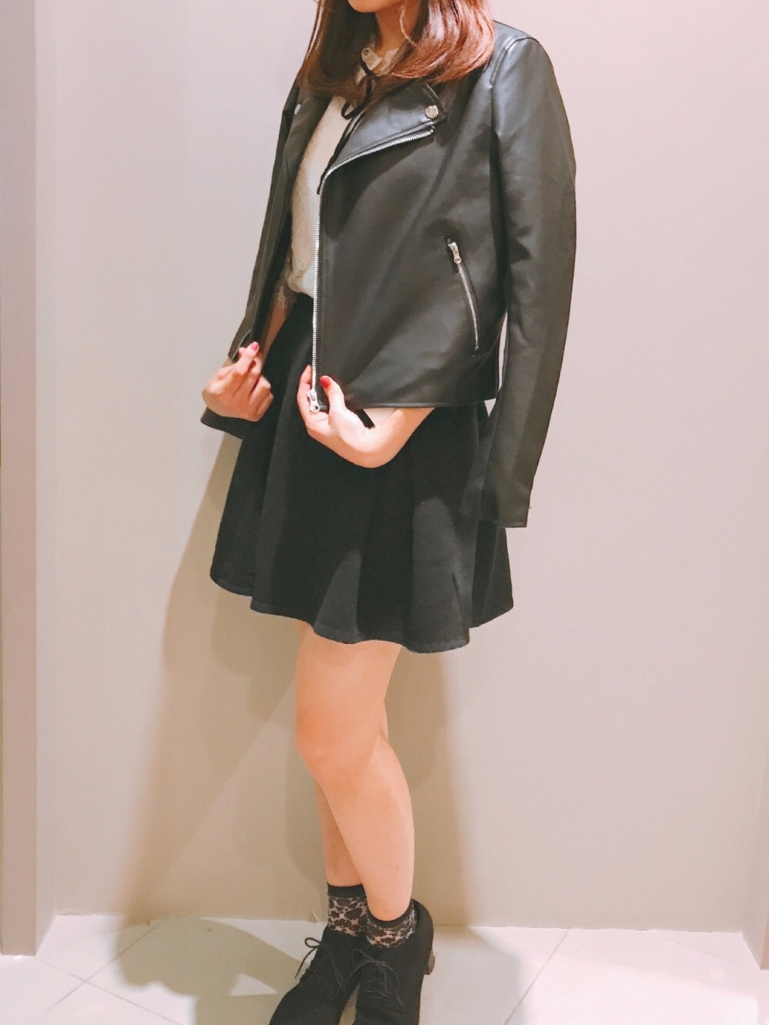 MAISON SPECIAL ヴィーガンレザーファーライダースジャケット広瀬すず MAISON SPECIAL ヴィーガンレザーファーライダースジャケット広瀬すず