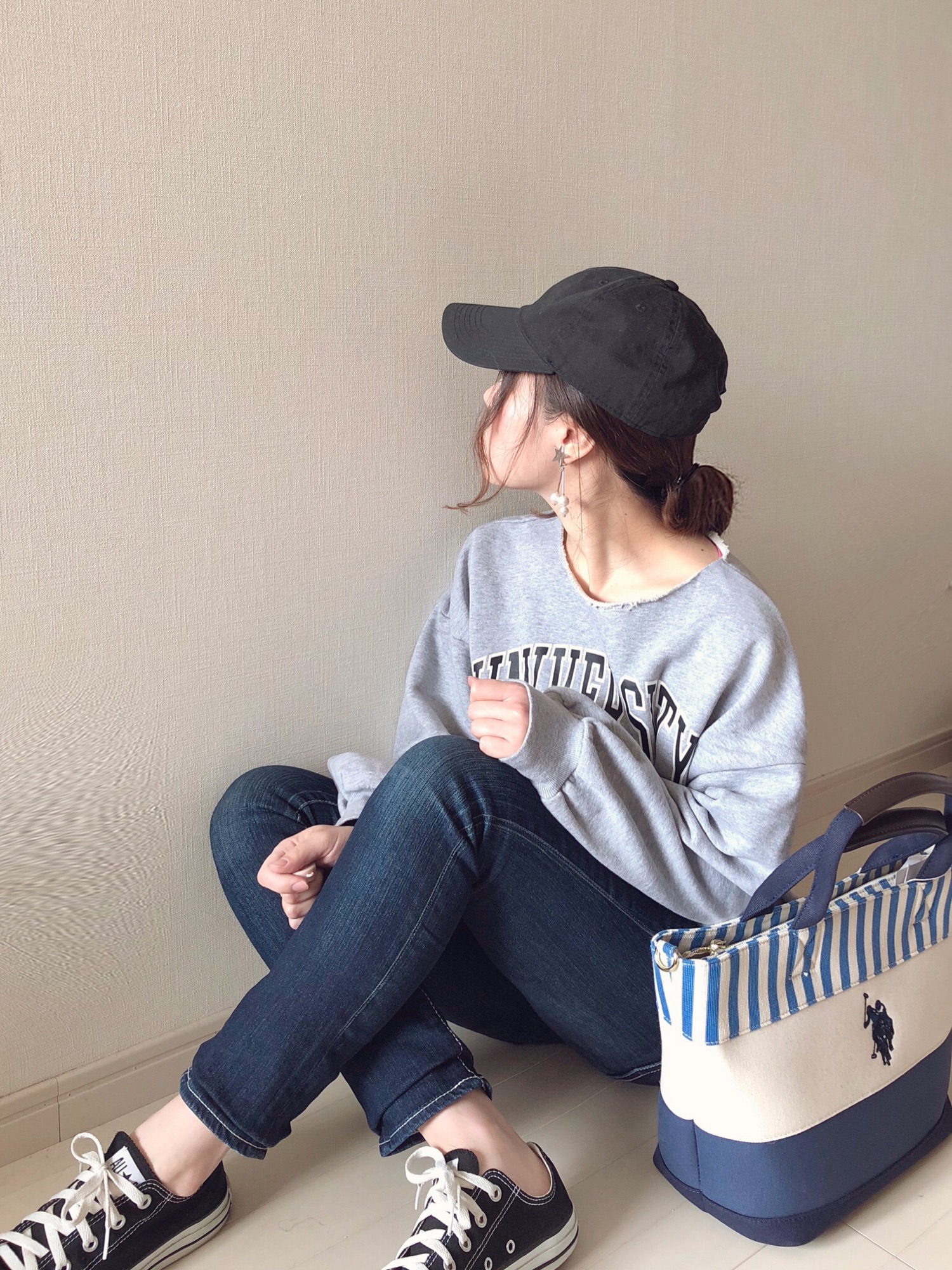 MOUSSY（マウジー）の「D/BLU POWDER Straight Slim（デニムパンツ
