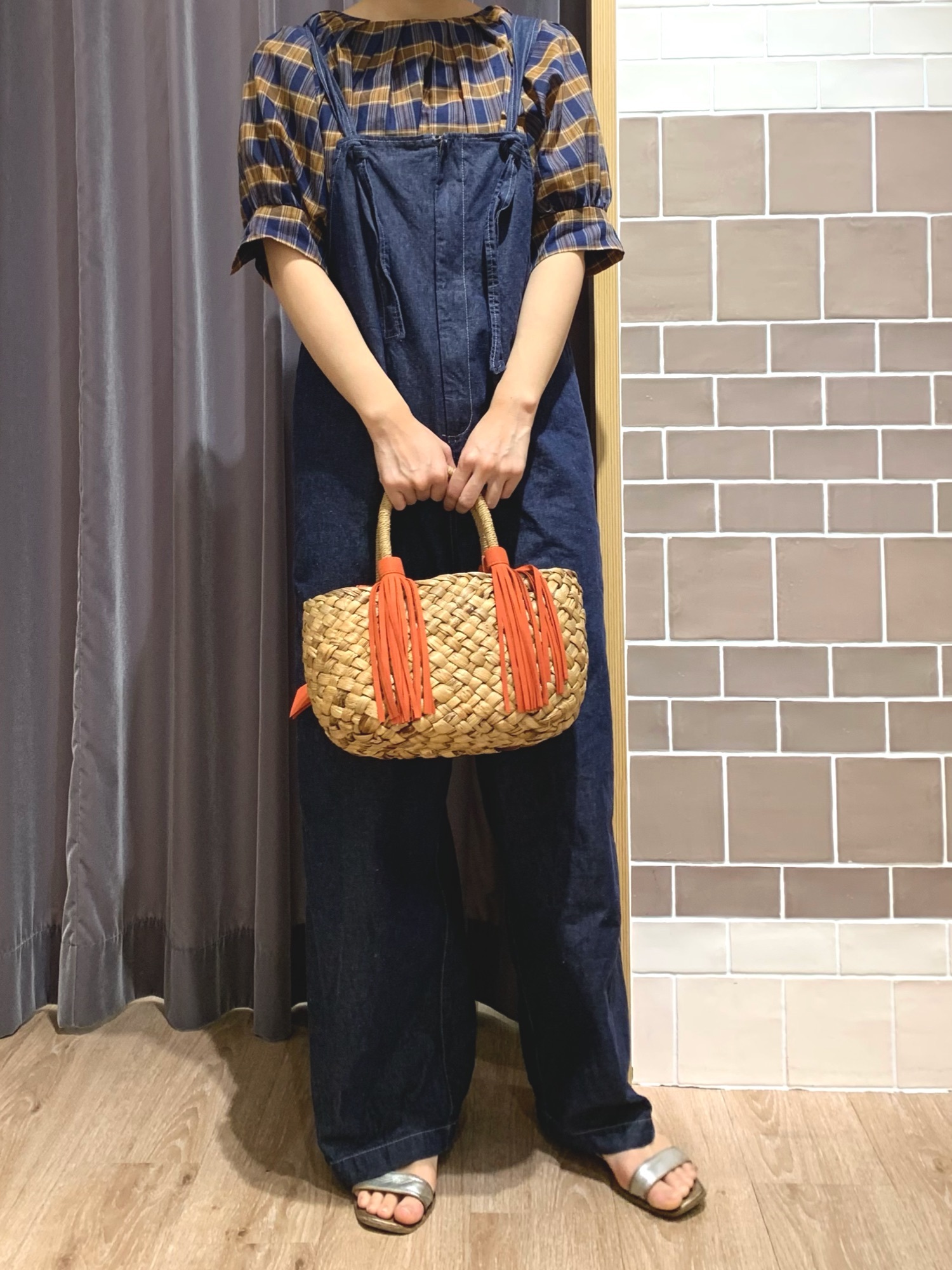 LOHEN リネン混サロペット　サイズ36 Lugnoncure（ルノンキュール）の「リネン混サロペット