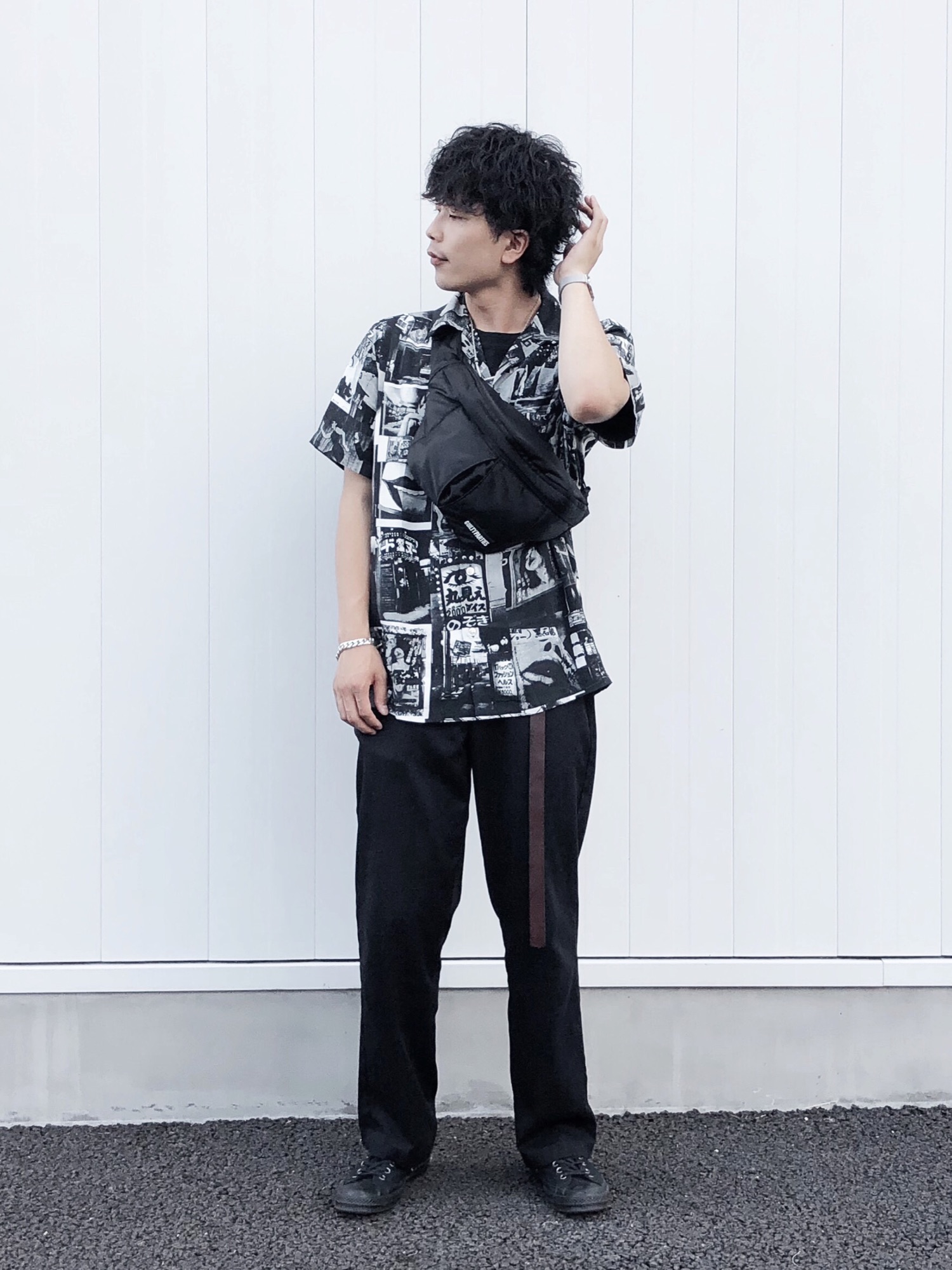 WACKO MARIA POTER ウエストポーチ ブラック WACKO MARIA（ワコマリア）の「WACKO MARIA × PORTER ショルダー