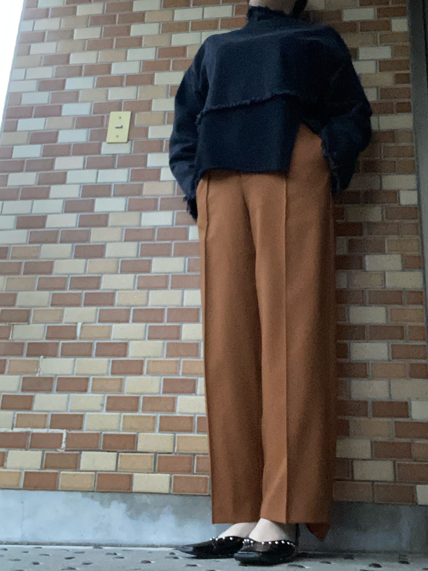 Ameri（アメリ）の「DENIM SWEAT DOCKING TOP（スウェット