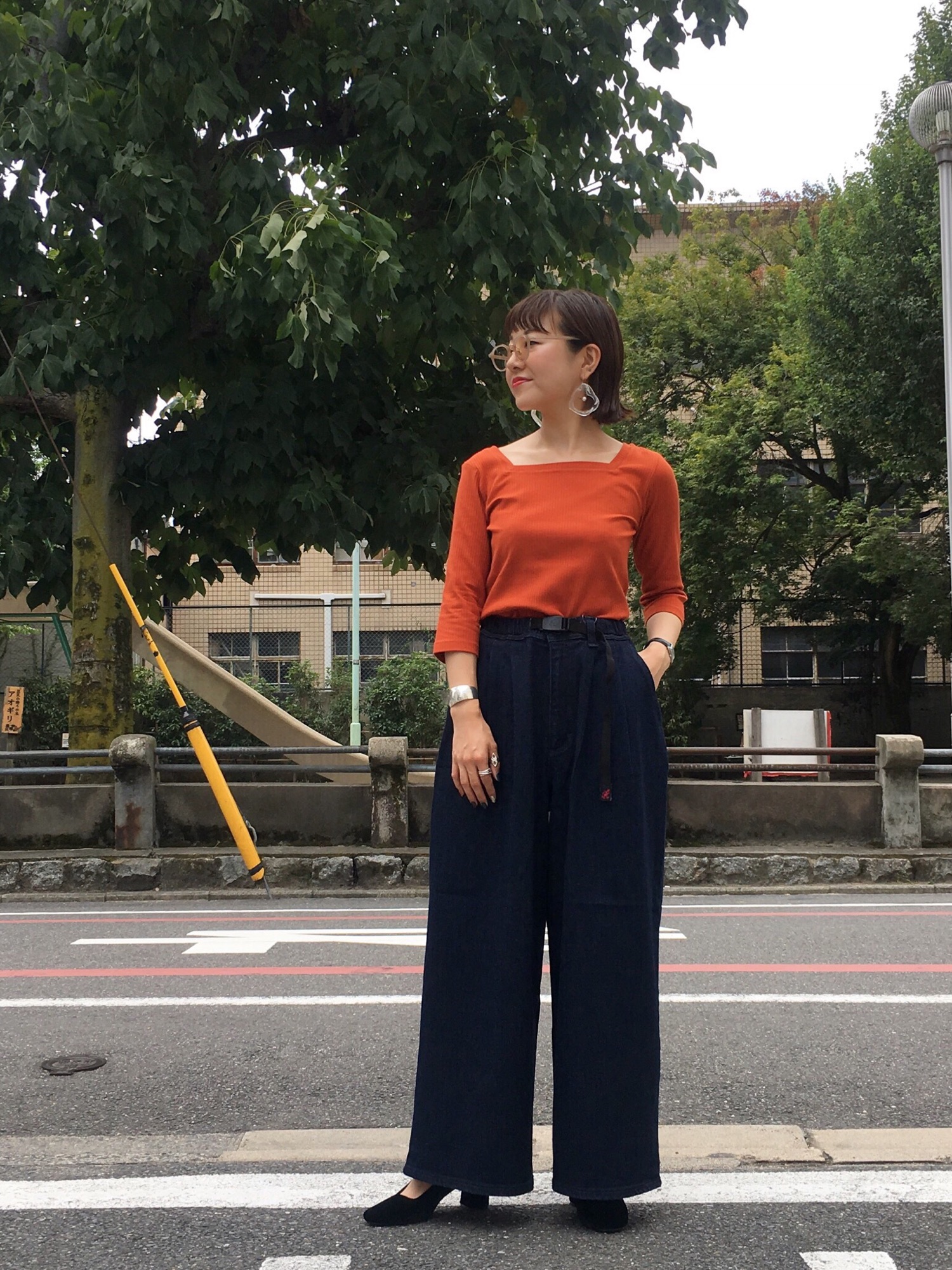 Gramicci（グラミチ）の「Lee×グラミチ タックワイドデニムパンツ 