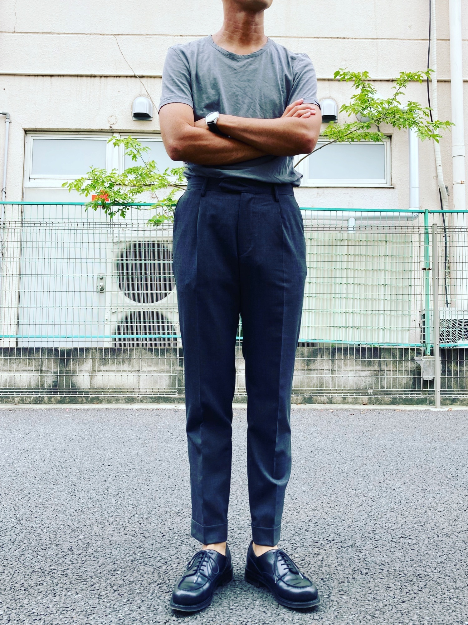 【BEAMS F】GERMANO トロピカルウールワンプリーツスラックス GERMANO（ジェルマーノ）の「◎GERMANO / トロピカルウール 1