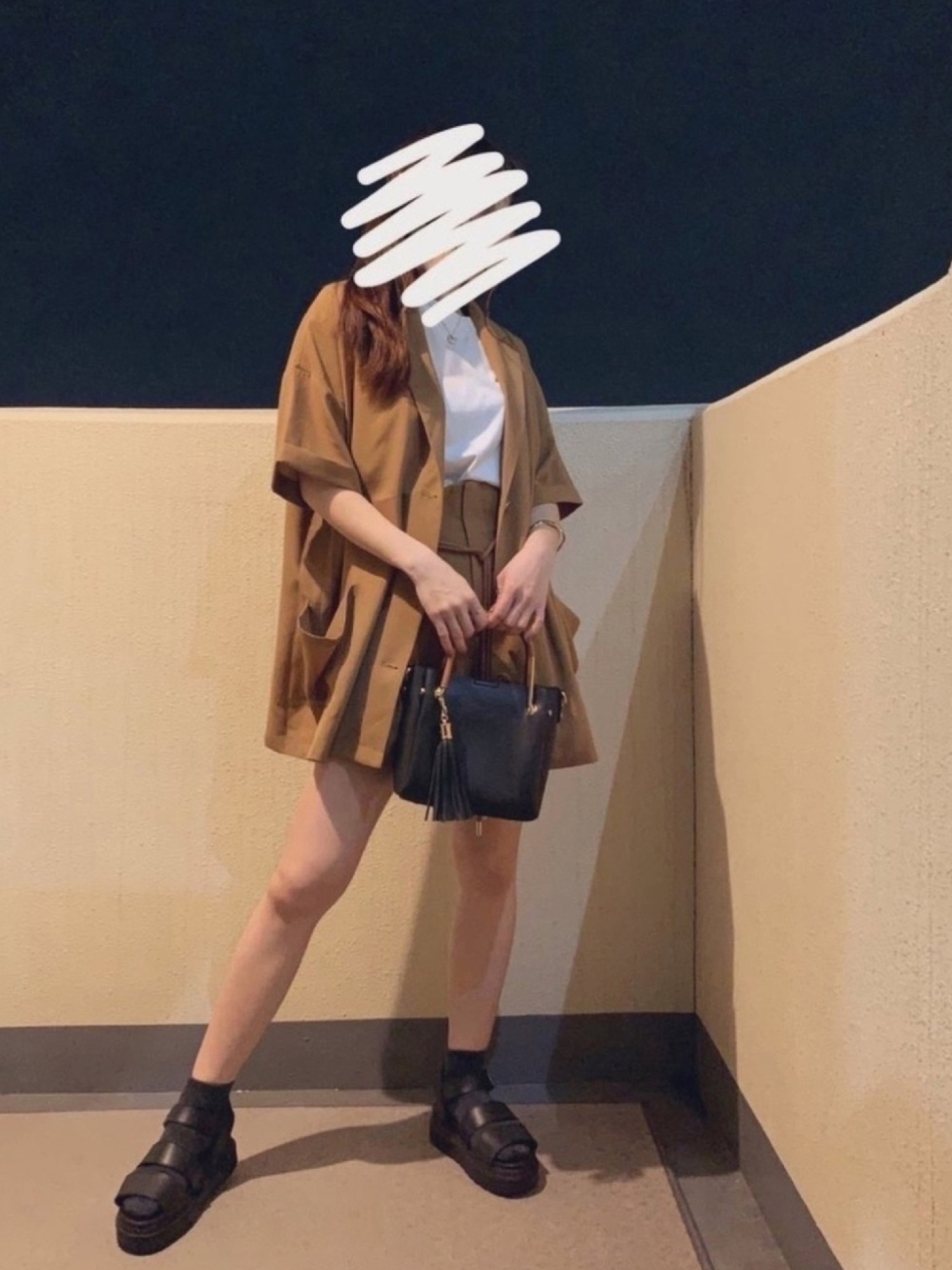 EGOIST（エゴイスト）の「ロープベルトタックショートパンツ 