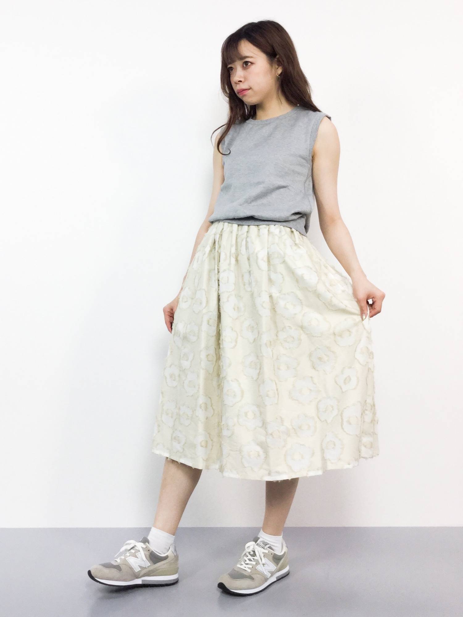 イエナ IENA ALBINI コラボ フラワージャガードスカート 36サイズ