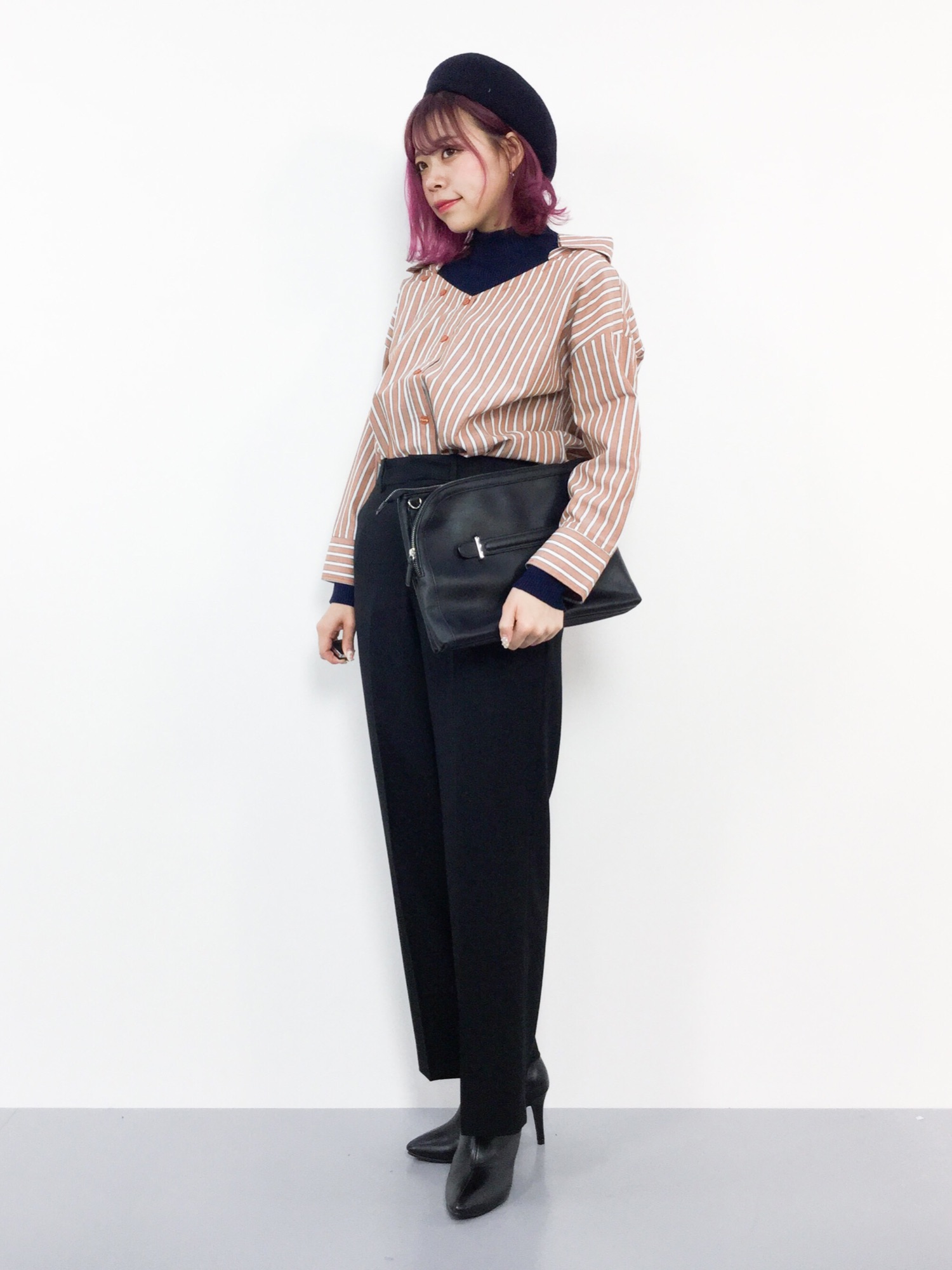 KBF♡ WEB限定　ドッキングドロップシャツ♡ KBF（ケイビーエフ）の「WEB限定 ドッキングドロップシャツ∴（シャツ