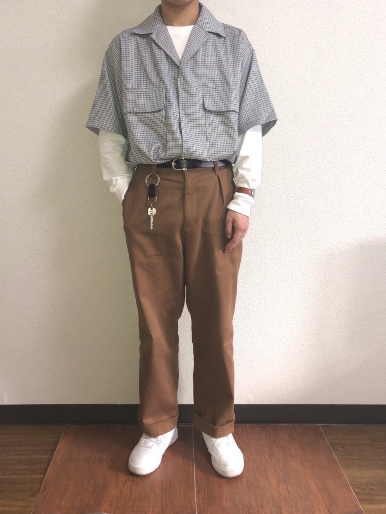コーデのアクセントに！【Sandoro】レザーバックルベルト コーデのアクセントに【Sandoro】レザーチェーンバックルベルト