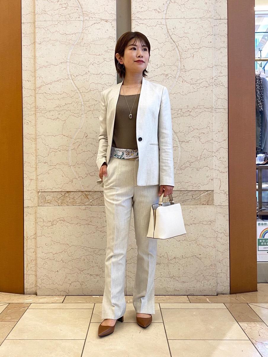 【美品】UNITED ARROWS UBC ツイル ノーラペル ジャケット 38 UNITED ARROWS（ユナイテッドアローズ）の「UBC ツイル ノーラペル