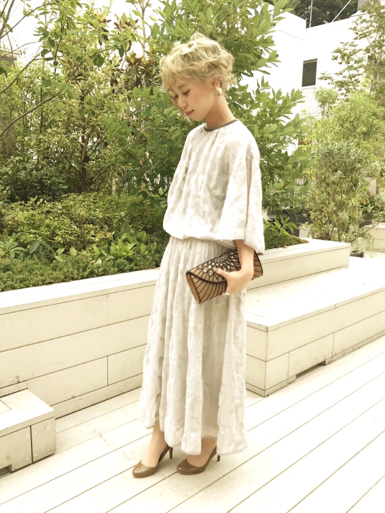 cardo fabrica（カルドファブリカ）の「Peシフォン楊柳 フラワー 