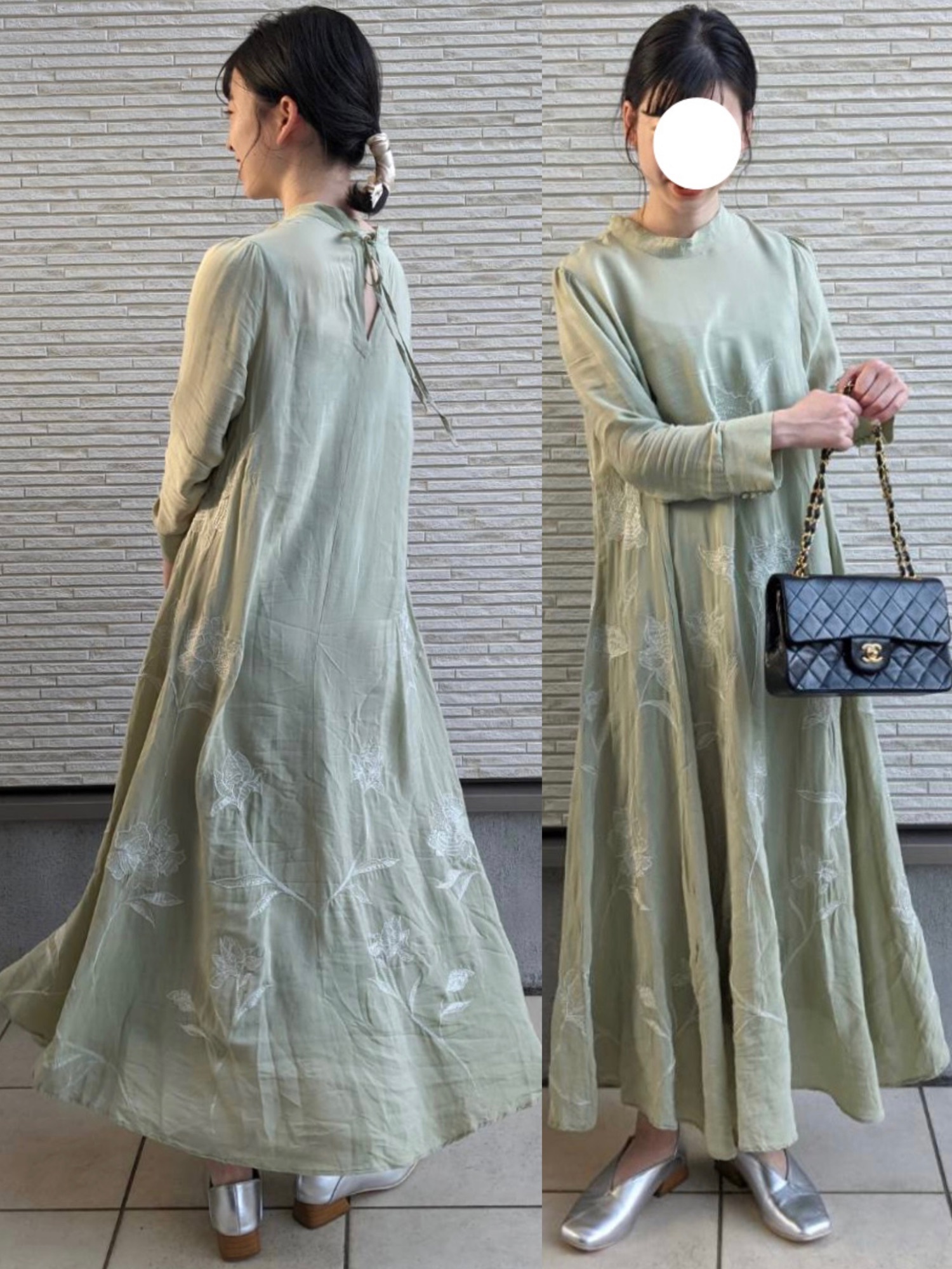 2WAY FLOWER GARDEN DRESSを使った人気ファッション