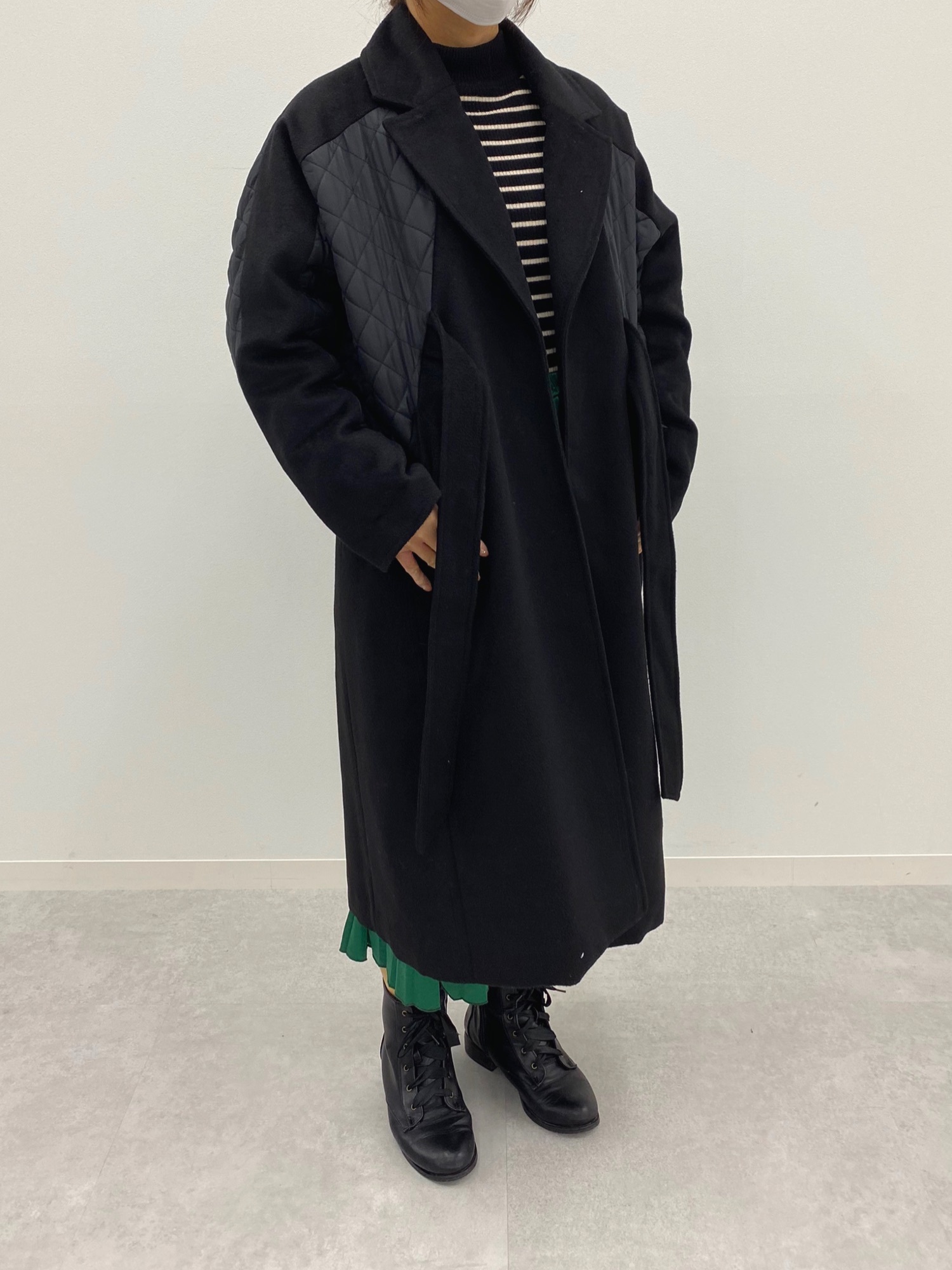 kicuri（キクリ）の「【低身長向け/きくりふく】キルティングコート  