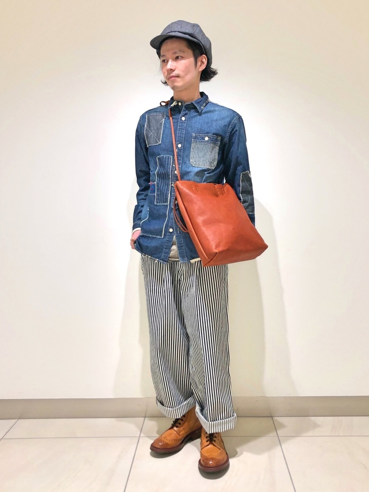美品 C－PLUS HEAD WEARS リメイクキャスケット シープラス　清春 CPH C-PLUS HEAD WEARS 東京 渋谷 帽子専門店 オリジナル