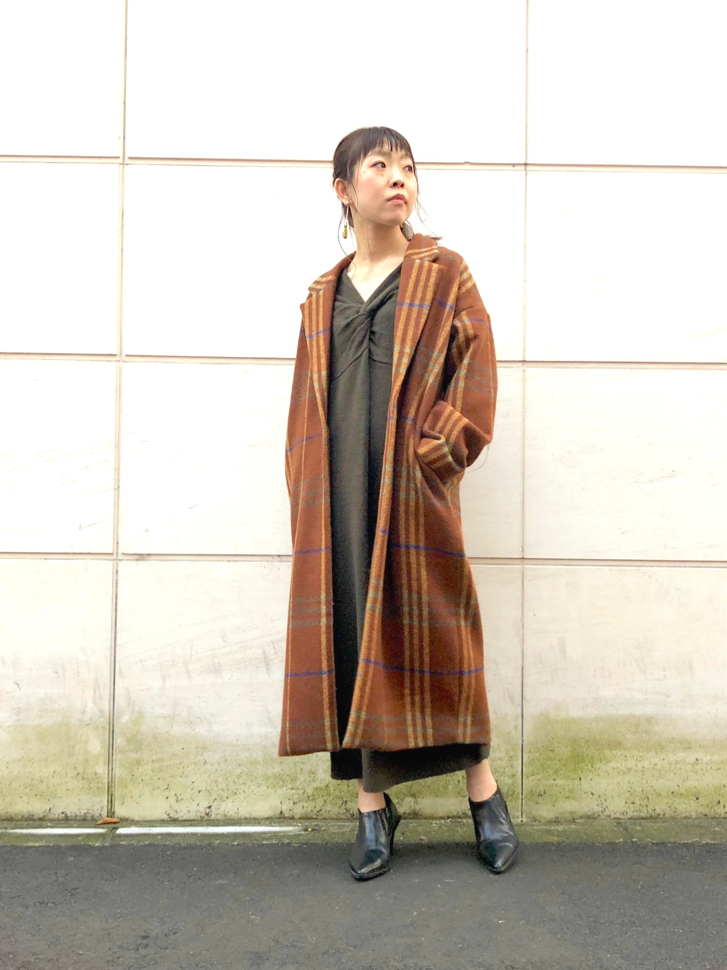OSMOSIS チェックスライバーチェスターコート ¥17,380
