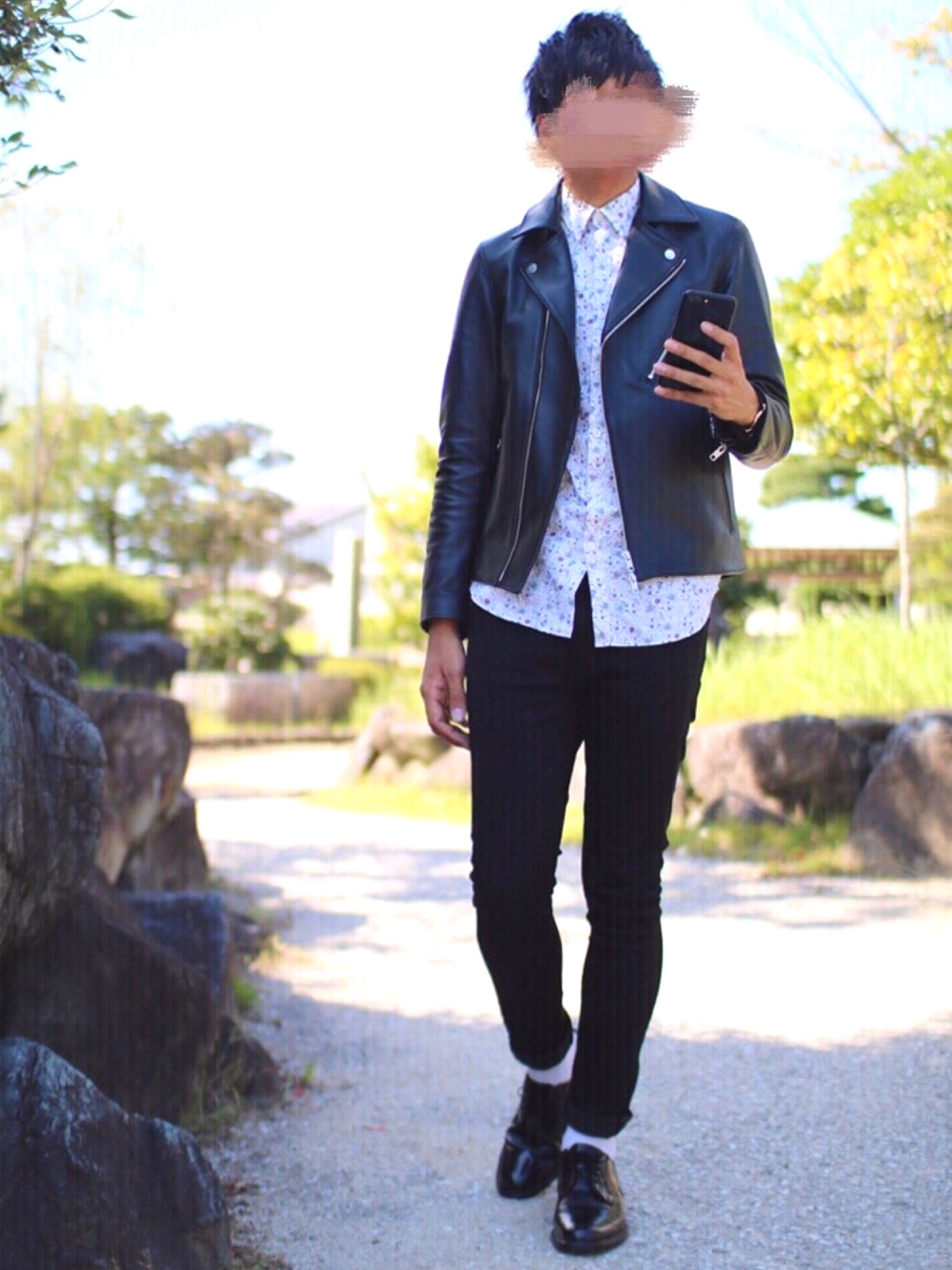 にっしー｜LIDNMのライダースジャケットを使ったコーディネート - WEAR