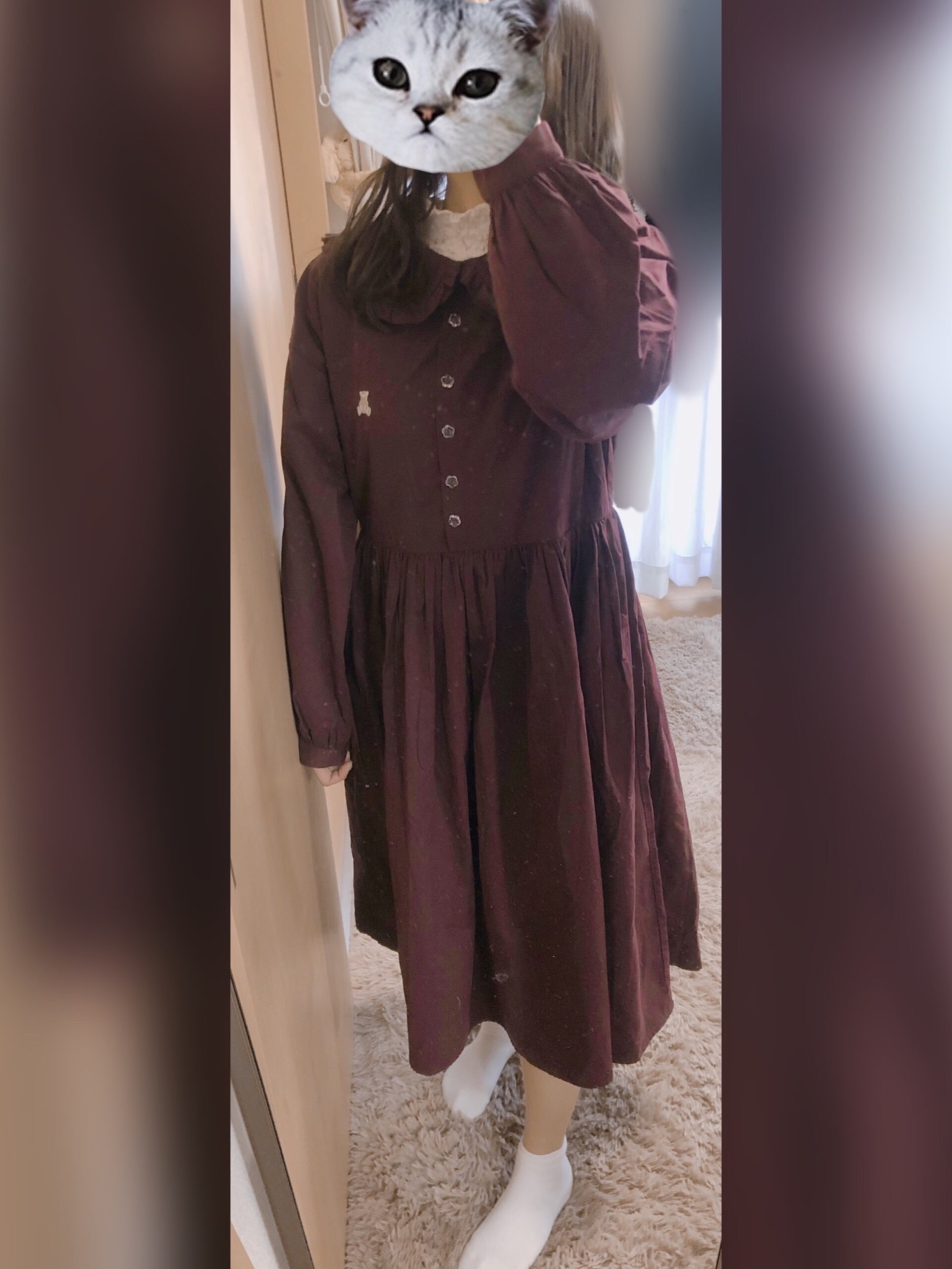 merry jenny（メリージェニー）の「teddy刺繍ワンピース（ワンピース