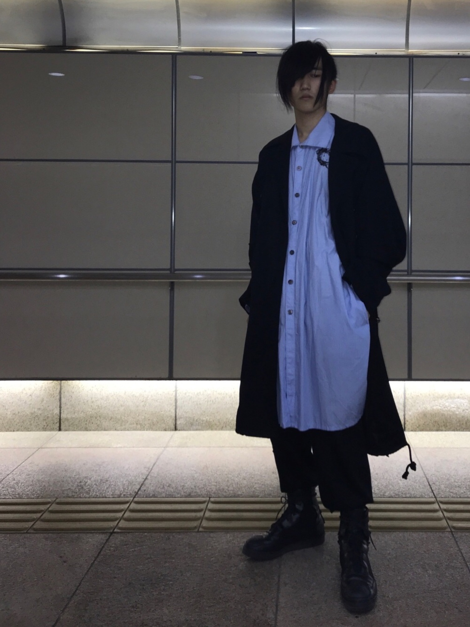 Yohji Yamamoto POUR HOMMEのモッズコートを使った人気ファッション 
