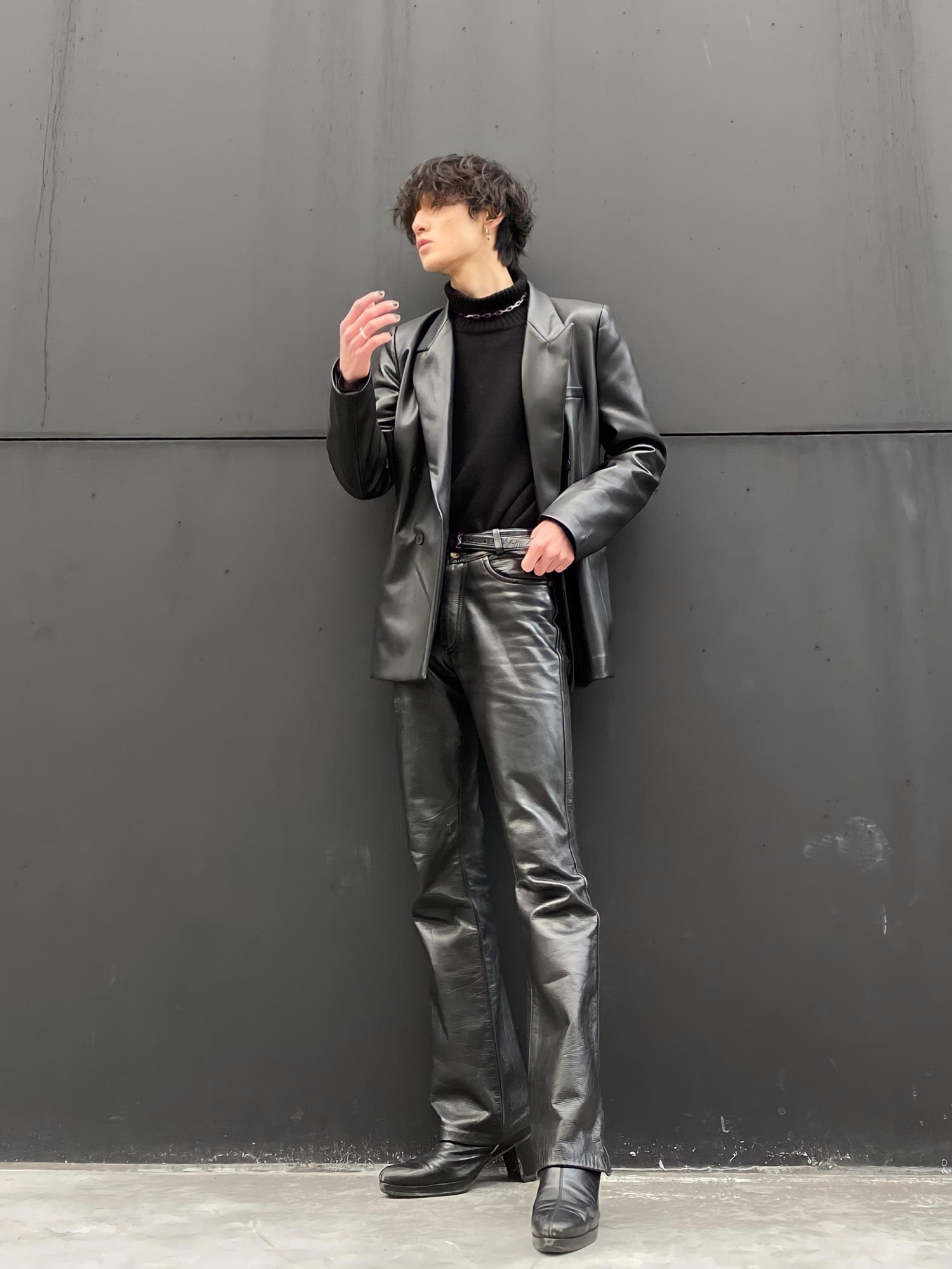 banal chic bizarre（バナルシックビザール）の「LEATHER HEEL BOOTS