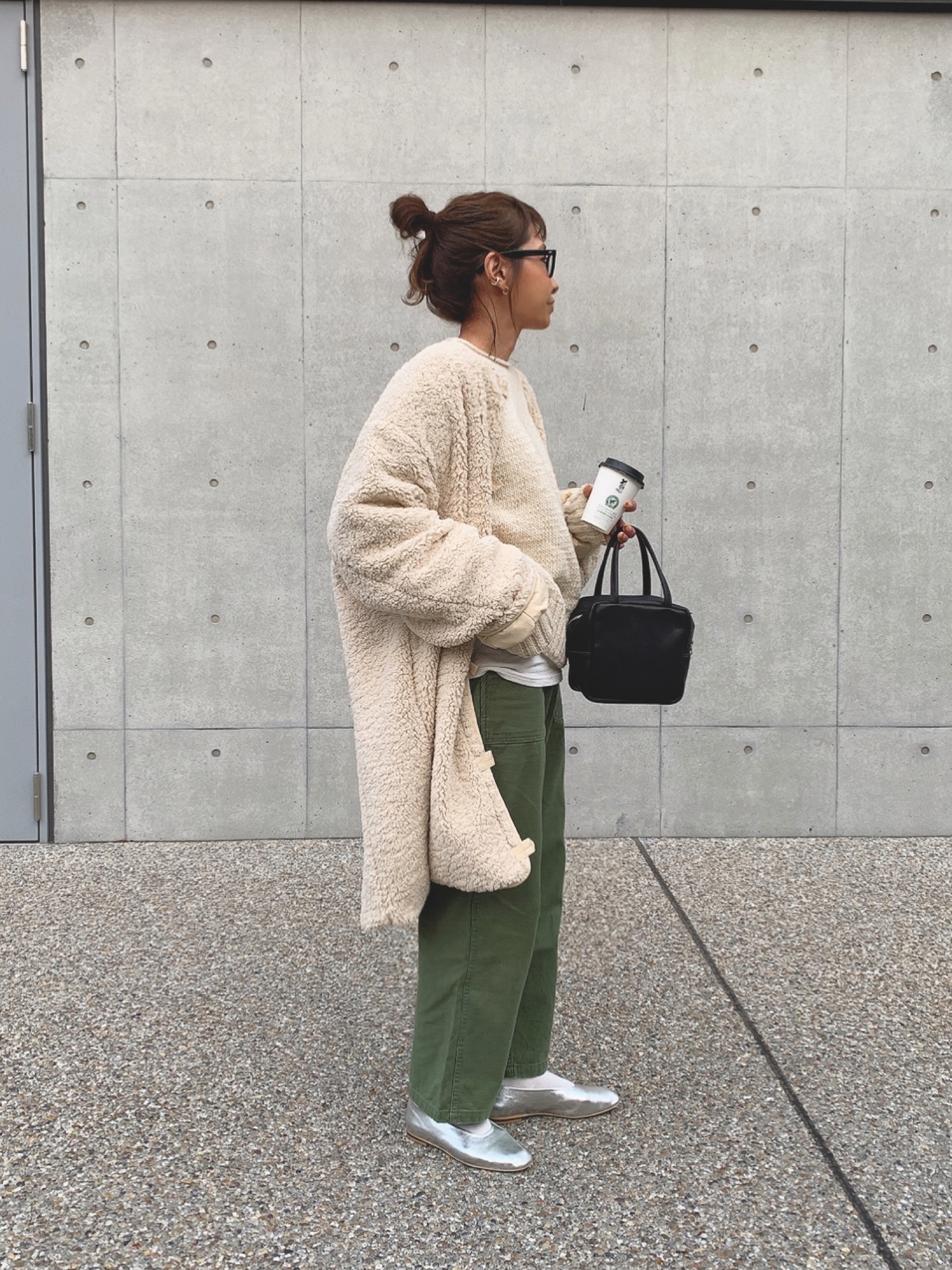 ⭐︎RED CHOP WORKSボアノーカラーハーフコートcanalviaj⭐︎ CANAL JEAN（キャナルジーン）の「RED CHOP WORKS(レッドチョップ