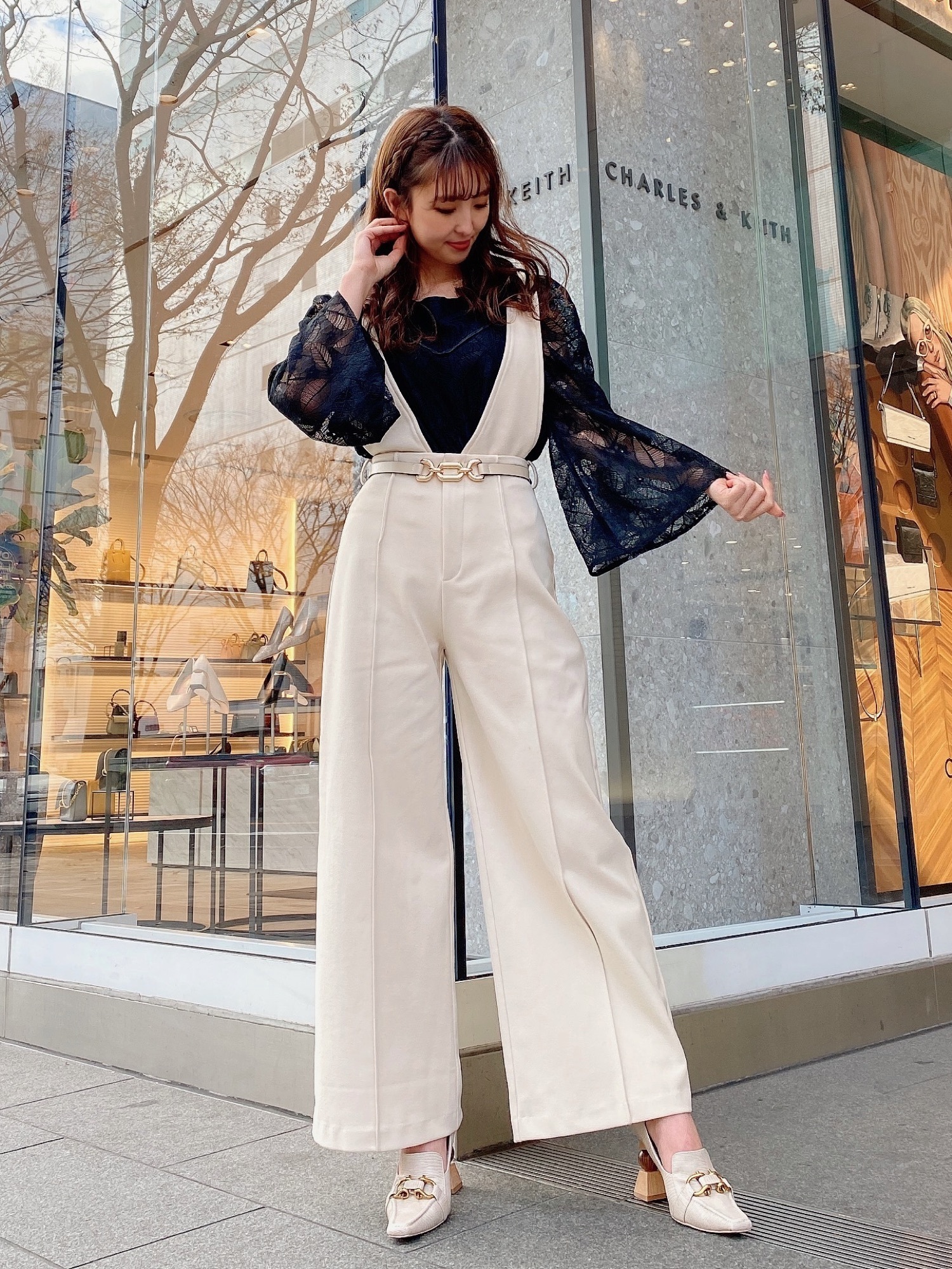 Darich パイピングレーストップス Darich（ダーリッチ）の「パイピングレーストップス（シャツ/ブラウス