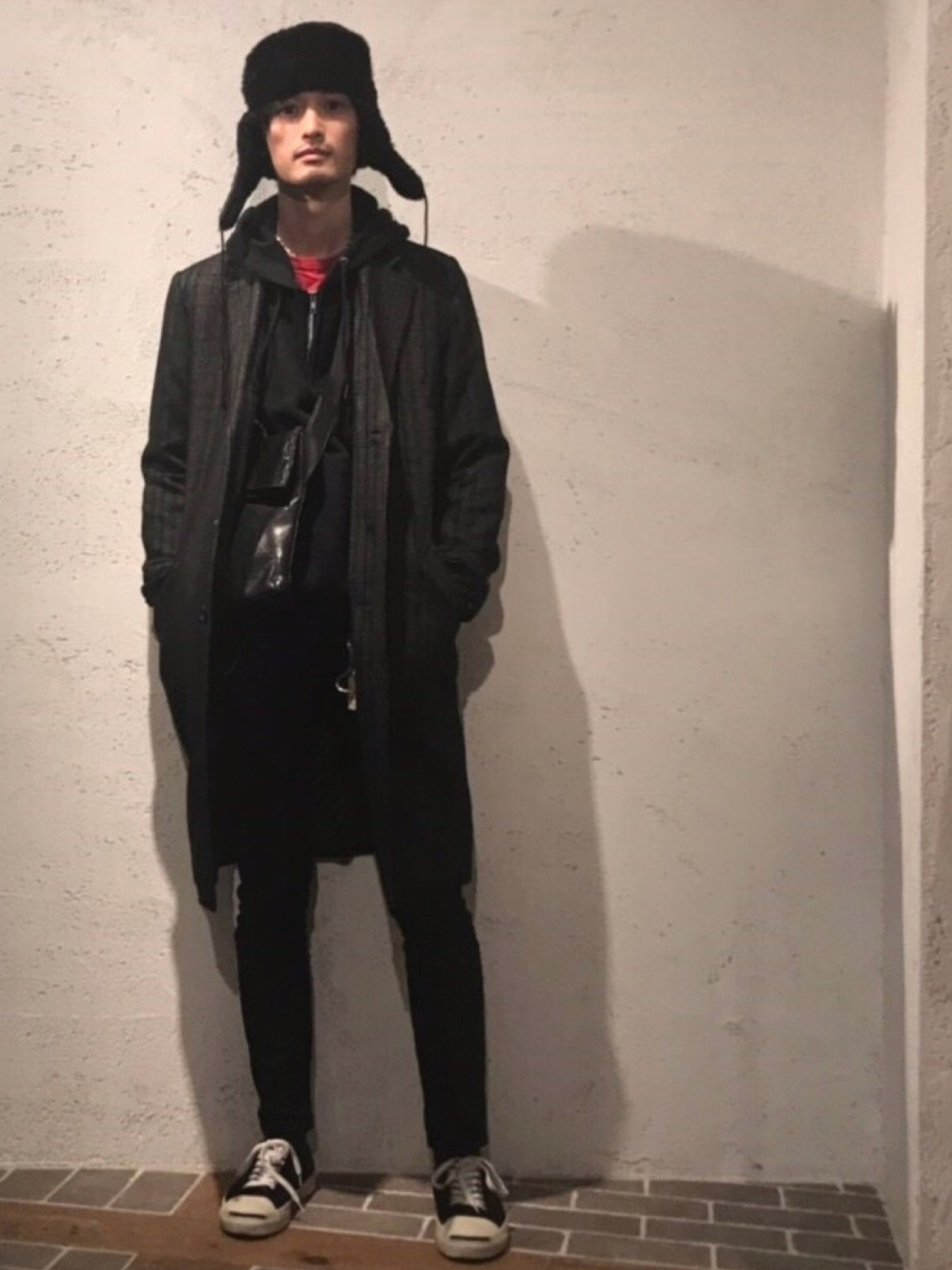 Iroquois（イロコイ）の「ラムウールタータンチェック（チェスター