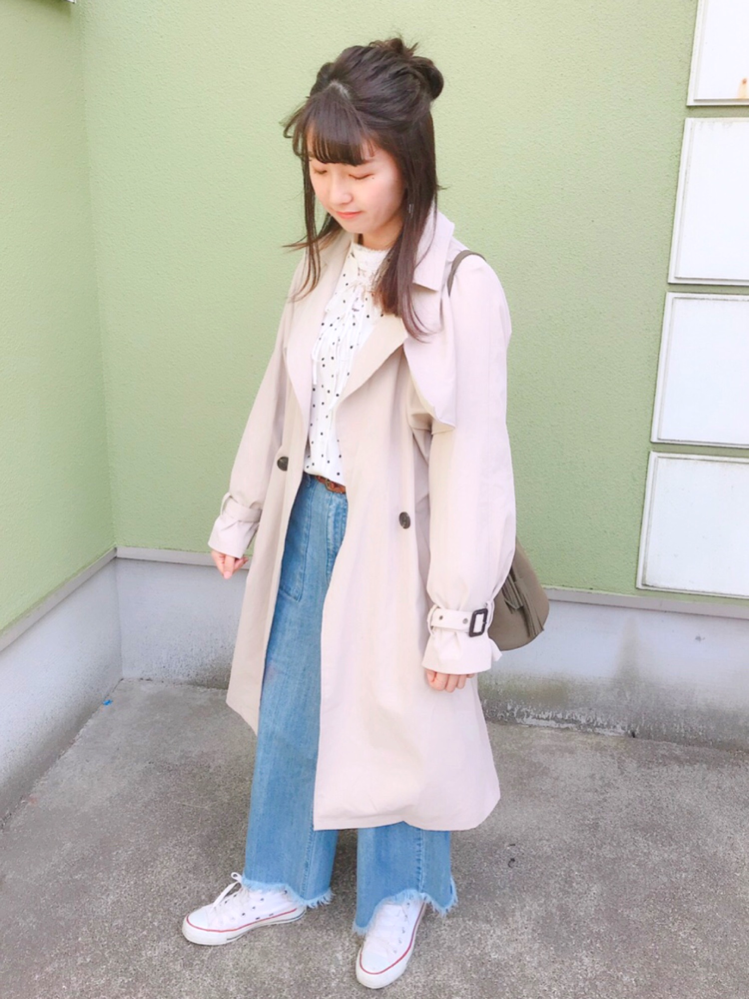 SLOBE IENA（スローブイエナ）の「ドットフロントリボンブラウス 