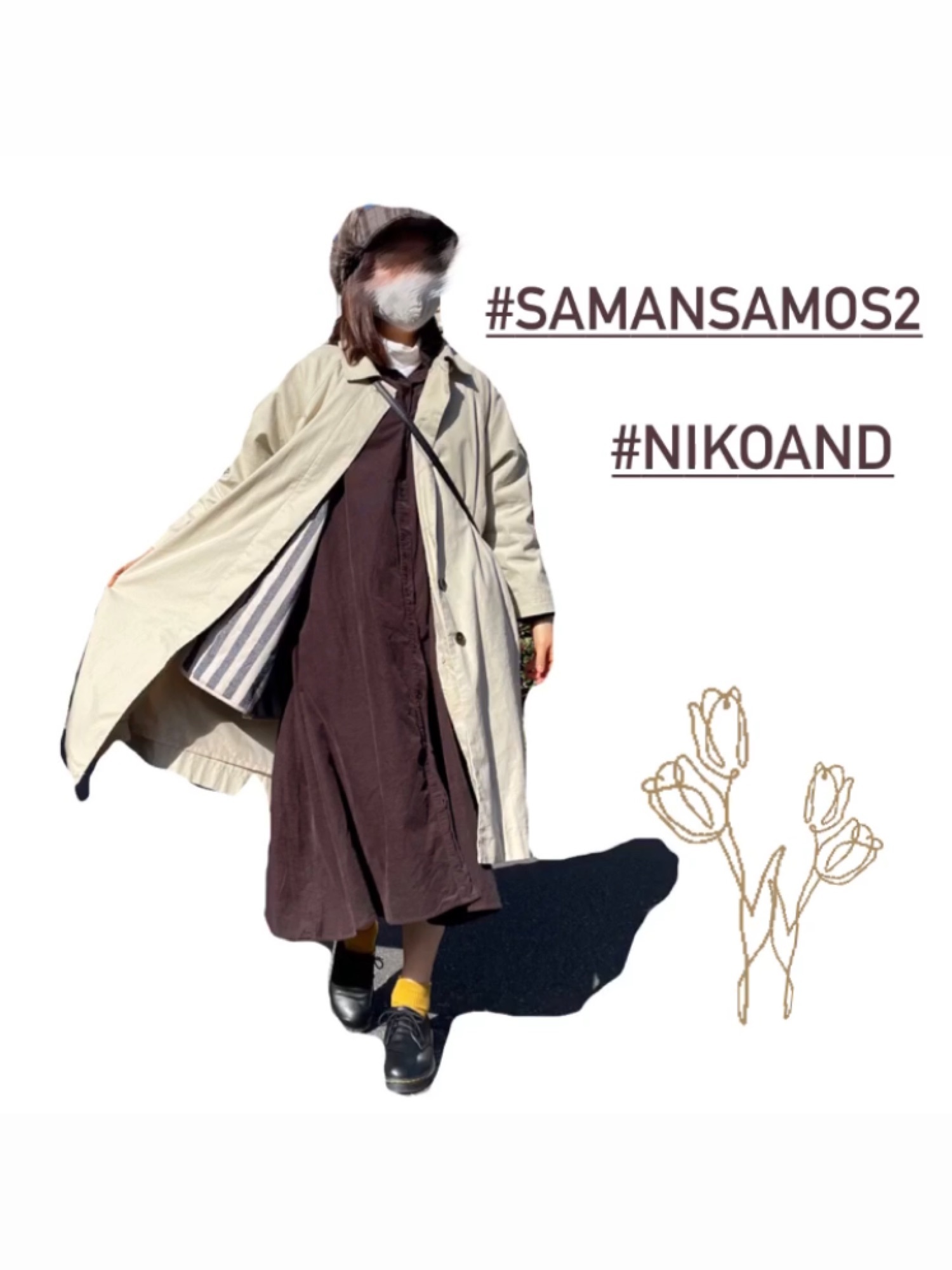 新品タグ付　Samansa Mos2 機能ライナー付２WAYステンカラーコート Samansa Mos2（サマンサ モスモス）の「機能ライナー付2WAY