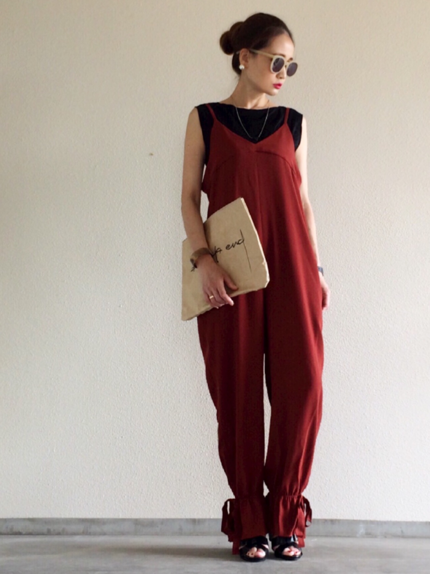 サロペット・オーバーオール・オールインワン 6(ROKU)GEORGETTE ALL IN ONE BEAUTY&YOUTH UNITED ARROWS（ビューティーアンドユース