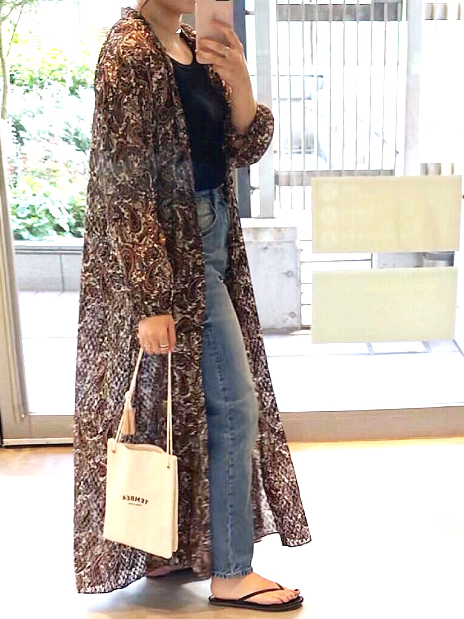 6（ロク）の「＜6(ROKU)＞PAISLEY LONG ONE PIECE 2/ﾜﾝﾋﾟｰｽ  