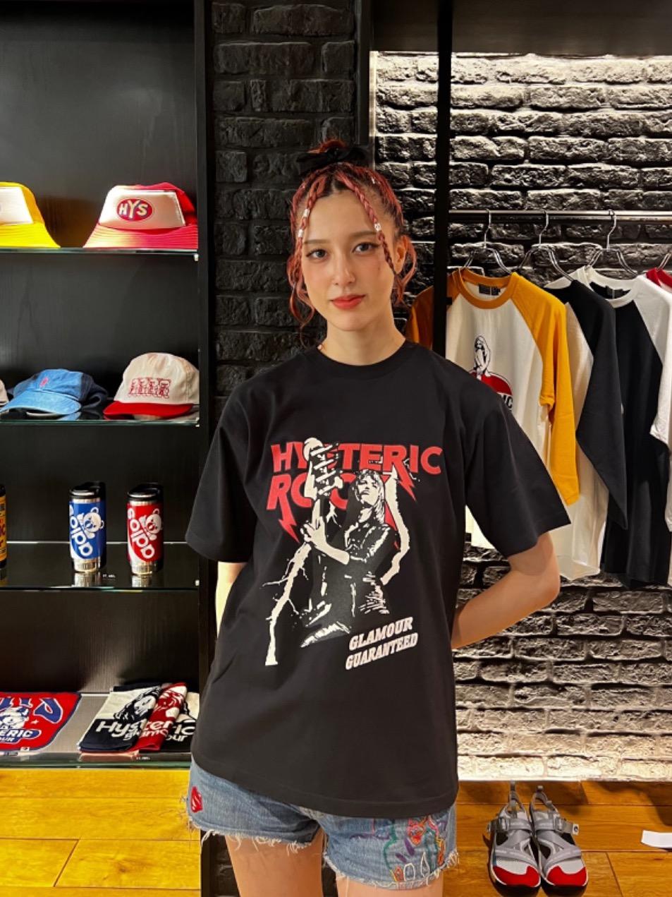 Hysteric Glamour ヒステリックグラマー Tシャツ ROCK 初期 HYSTERIC GLAMOUR - ROCK W YOU Tシャツ / ブラック | Tempt
