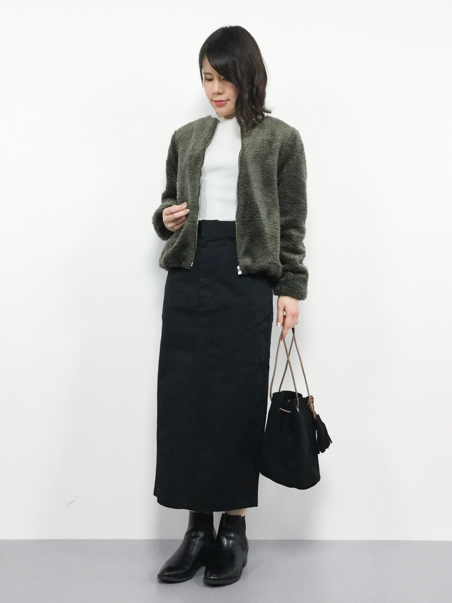 SLOBE IENA フェイクファージップブルゾン SLOBE IENA♡フェイクファー 