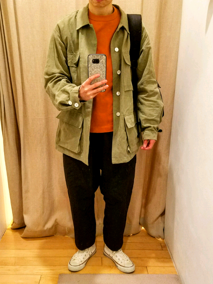 【美品】AURALEE オーラリー リネンファティーグジャケット 20180421204441155.jpg