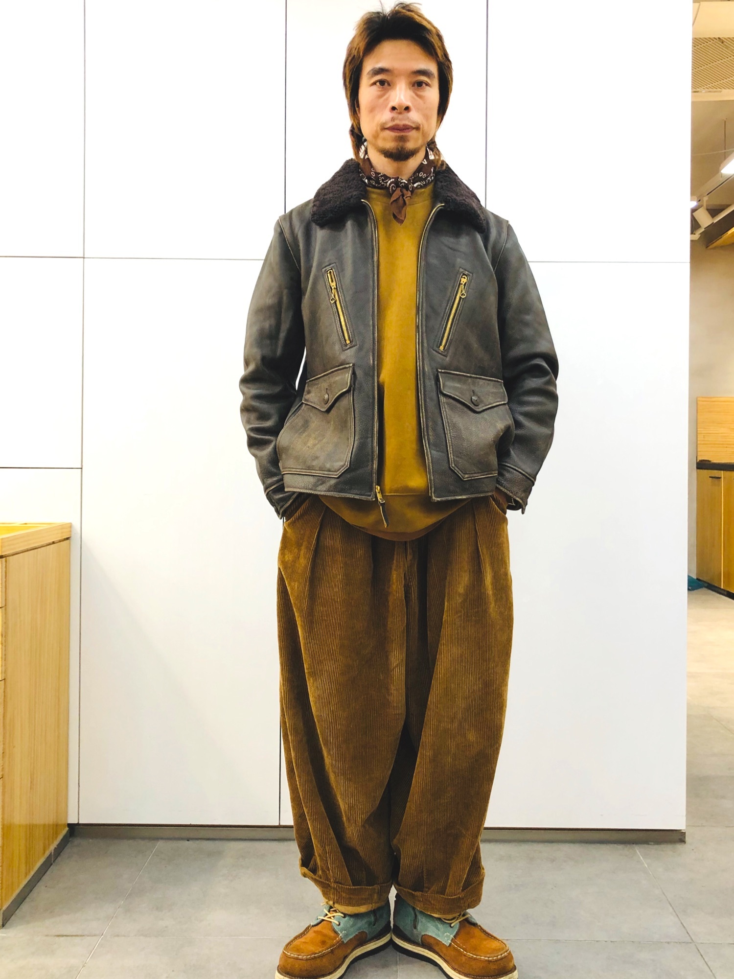 RRL レザー ジャケット ブラウン