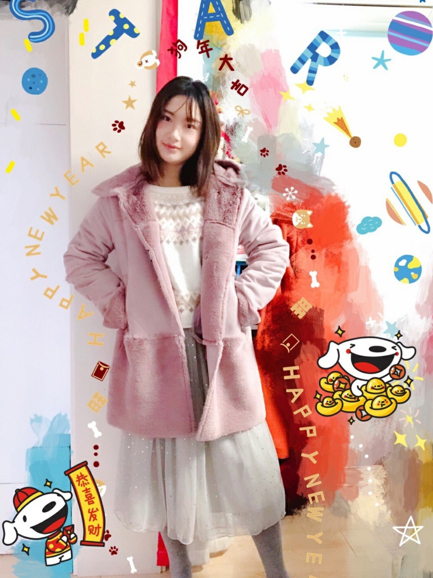 ナイスクラップ かわいくなれるムートンコート ≪今すぐお届け≫フェイクムートンロングジャケット | one after