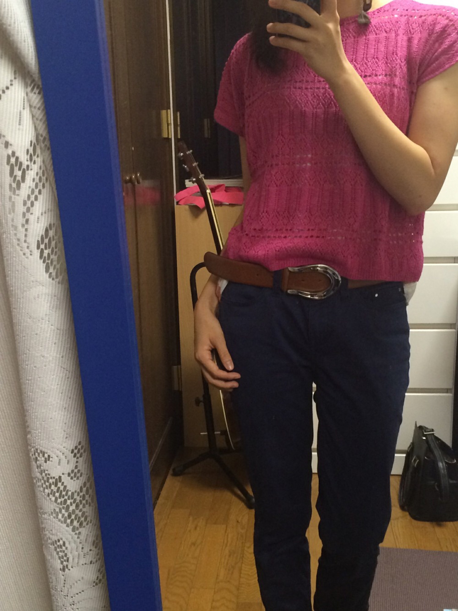 POLO RALPH LAURENのアイテムを使った「かぎ針編みニット」の
