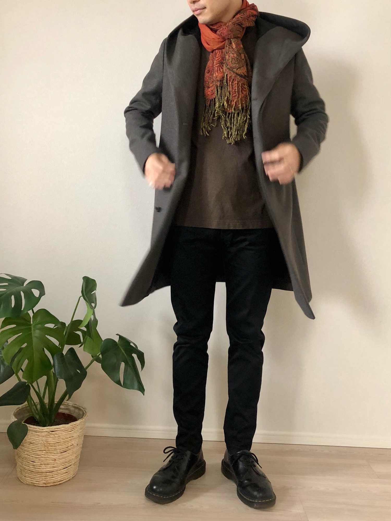 【希少・美品】アタッチメント ATTACHMENT カシミヤ混ダッフルコート ATTACHMENT（アタッチメント）の「カシミア混ダブルフェイス