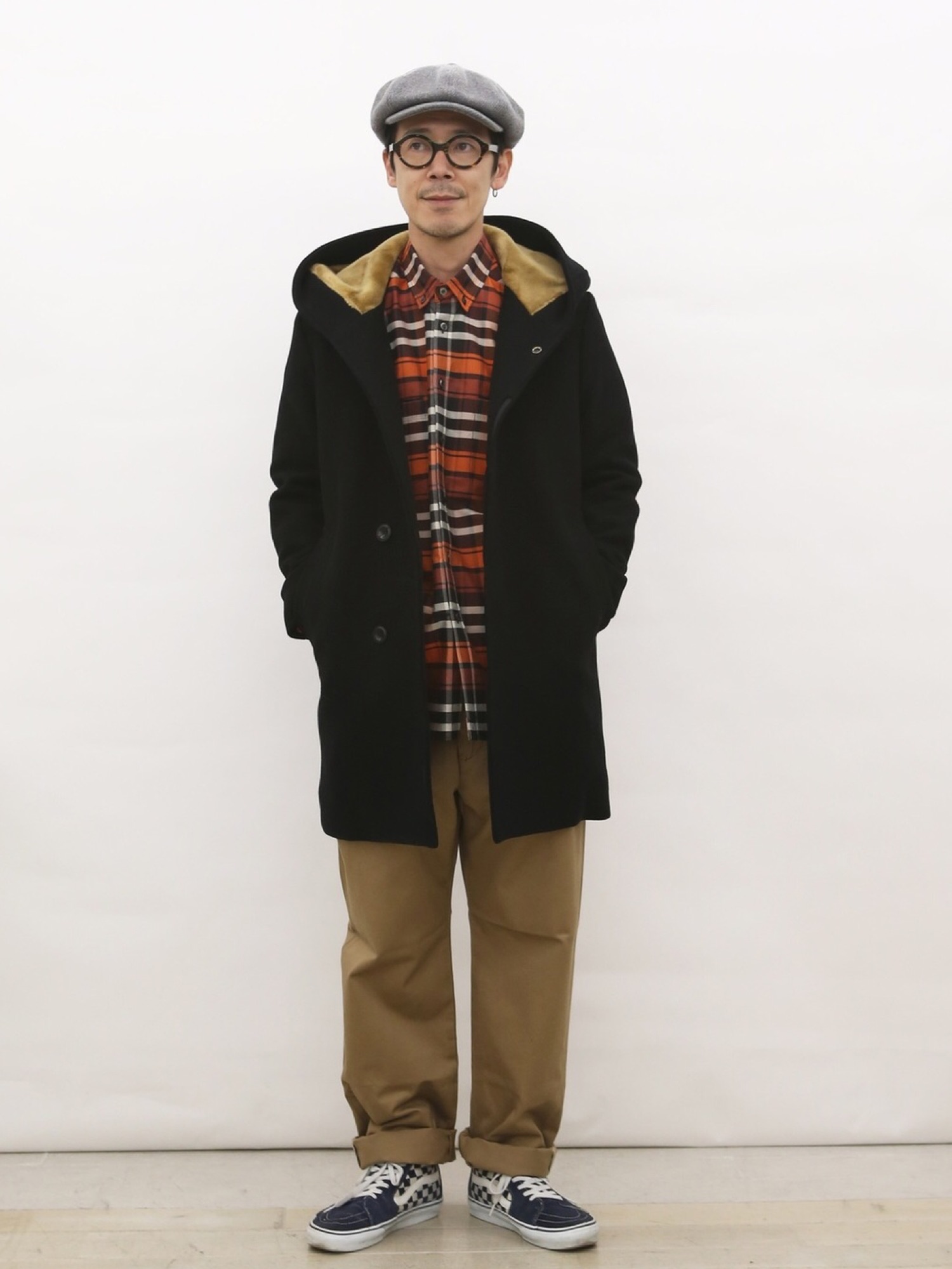 VALLIS by FACTOTUM ダッフルへリンボンフーデットコート FACTOTUM（ファクトタム）の「【VALLIS】ダッフルへリンボン