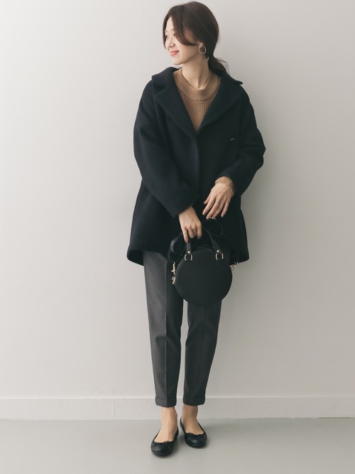 URBAN RESEARCH DOORS ウールワイドコクーンコート　ゆったり URBAN RESEARCH DOORS（アーバンリサーチドアーズ）の「ウール