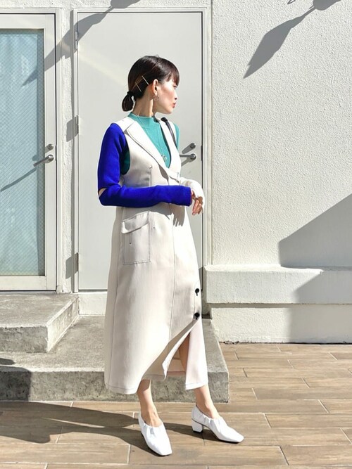 UNITED TOKYO ピグメントマーメイドワンピース ジャンパースカート