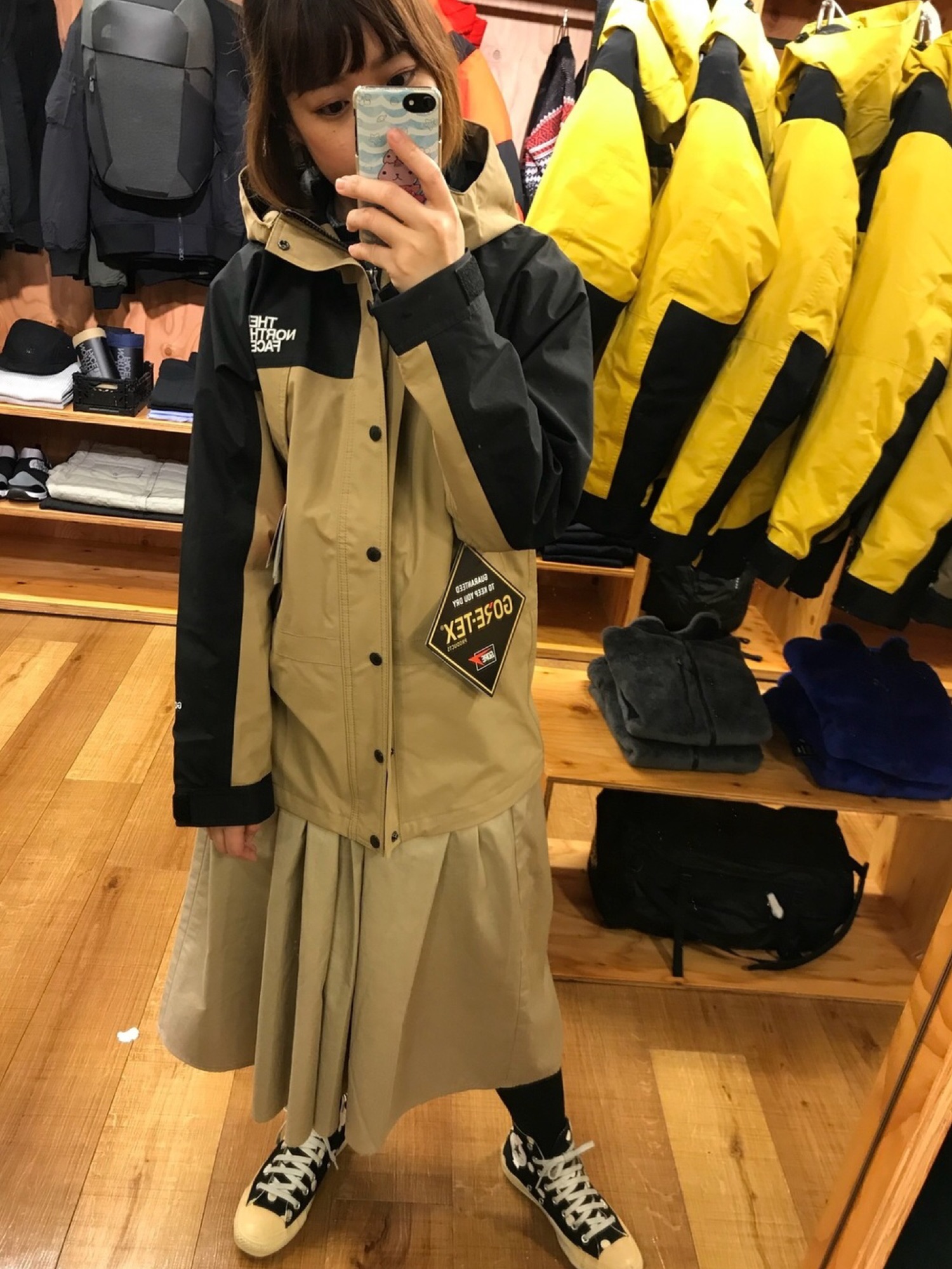 THE NORTH FACEのマウンテンパーカーを使った「コムデギャルソン」の