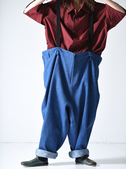 【16SS my beautiful landlet デニムサスペンダーパンツ】 16SS my beautiful landlet デニムサスペンダーパンツ】｜16SS my