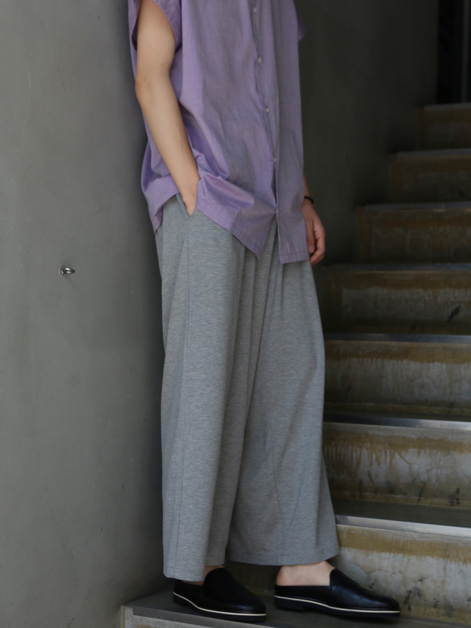 Sasquatchfabrix. ベージュ　ナイロンハカマパンツ Sasquatchfabrix. ベージュ ナイロンハカマパンツ