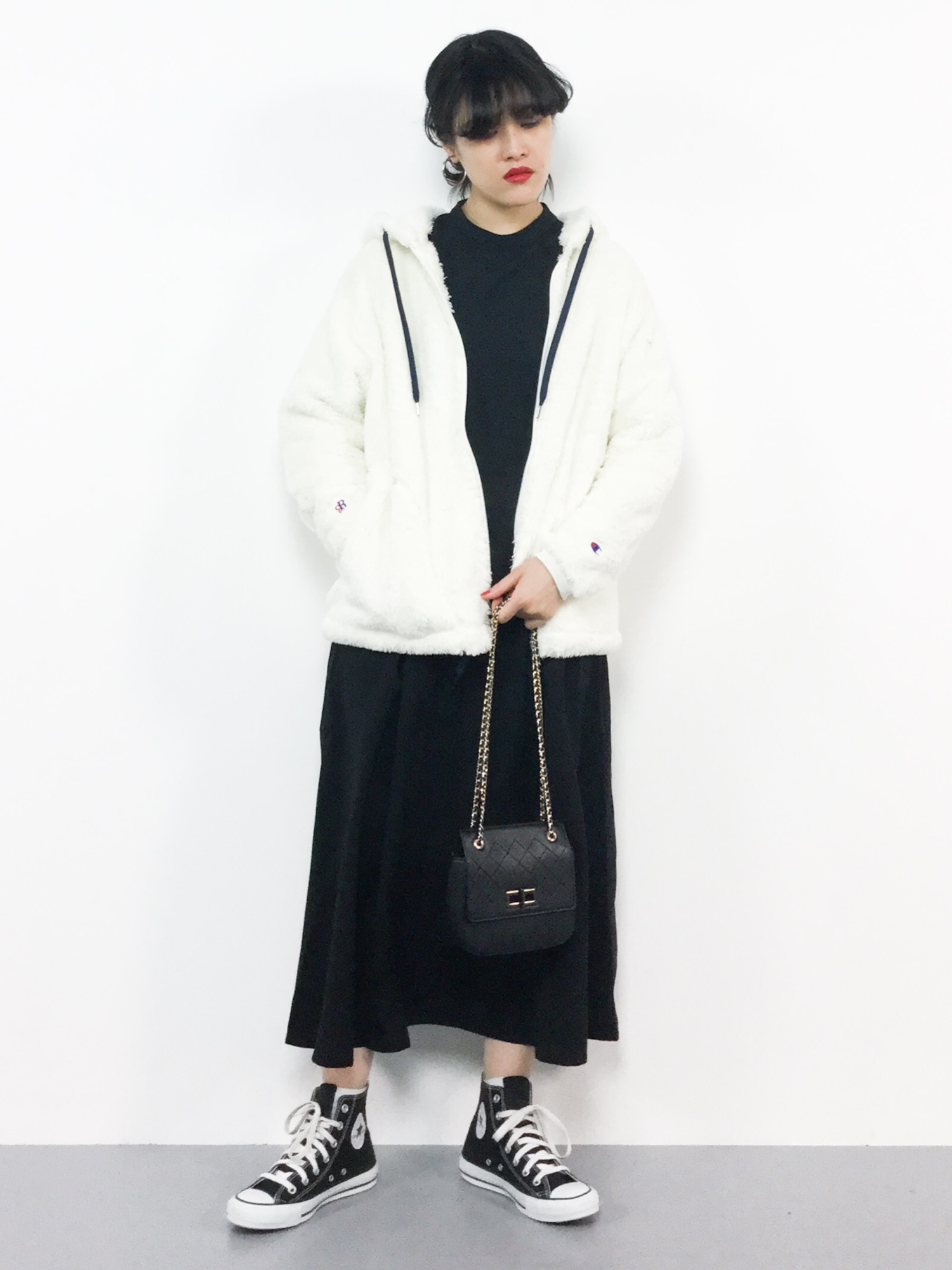 BEAMS BOY（ビームスボーイ）の「Champion / 別注 フード付き ボア 