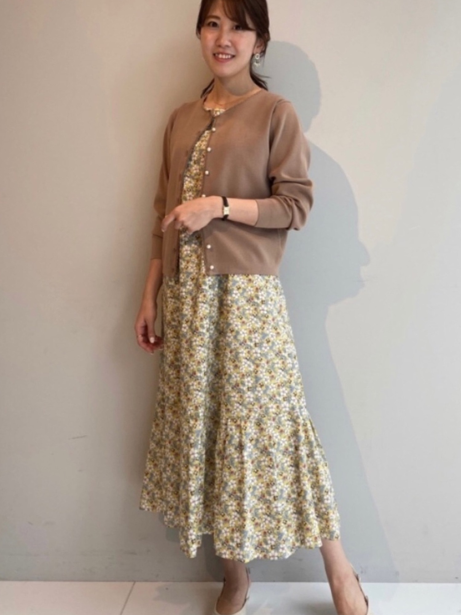 アナトリエ リバティ柄ワンピース アナトリエ リバティロングシャツ