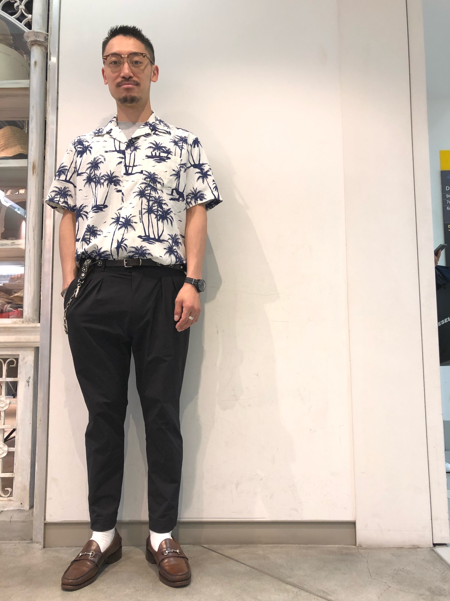 schott（ショット）の「Schott(ショット) HAWAIIAN SHIRT PALM TREE 